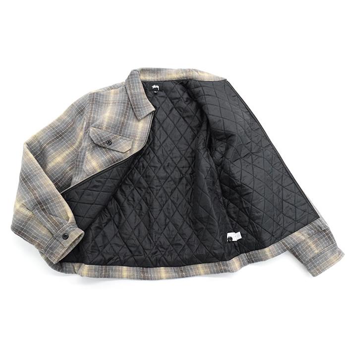 STUSSY（ステューシー） ジャケット メンズ Heavy Brushed Plaid Zip