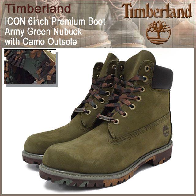 Timberland（ティンバーランド） ブーツ 6インチ プレミアム アーミー