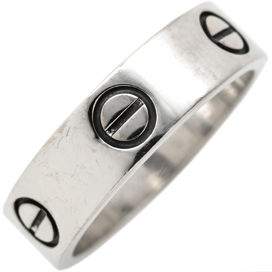 LOVE（Cartier） カルティエ リング 指輪 ラブリング K18WG シルバー