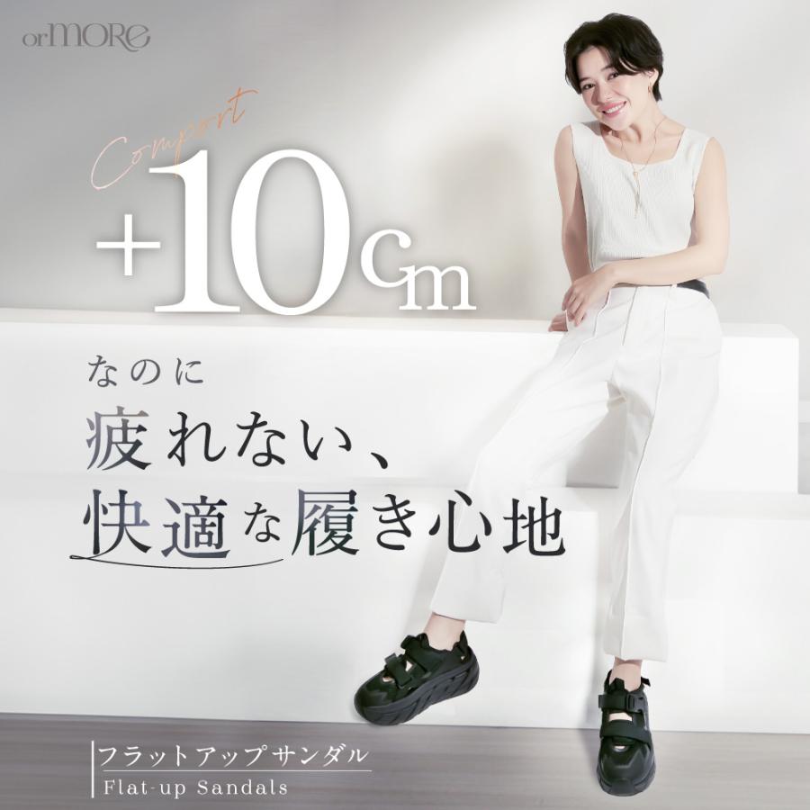 サンダル 厚底 ヒール シークレットサンダル レディース 歩きやすい