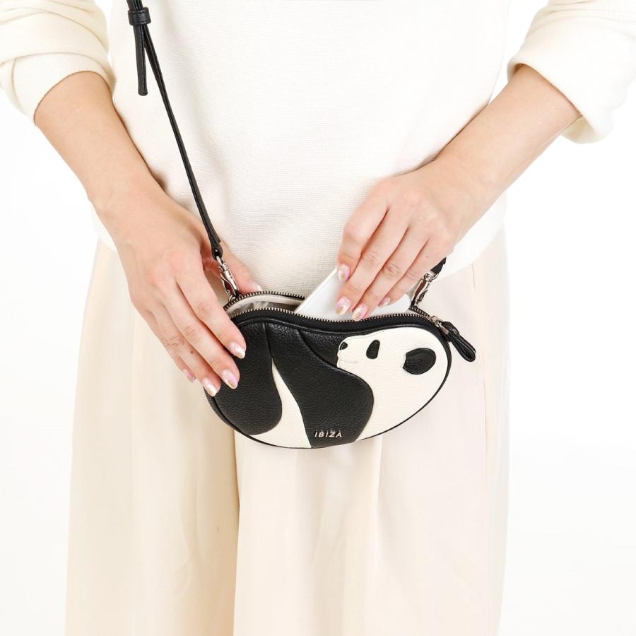 イビサ公式 パンダ バッグ ポーチ ショルダー 斜めがけ ポシェット人気