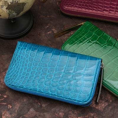 クロコダイル財布 艶クロコダイル メンズ 長財布【池田工芸】日本最大