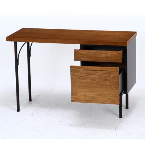 デスク アンティーク風 アイアン脚 木製 おしゃれ 天然木 北欧風