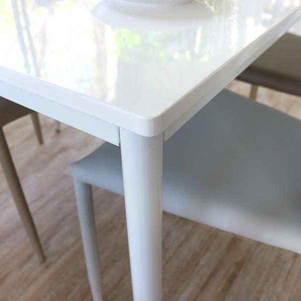 ダイニングテーブルセット 4人掛け ホワイト 5点セット 白 幅120cm