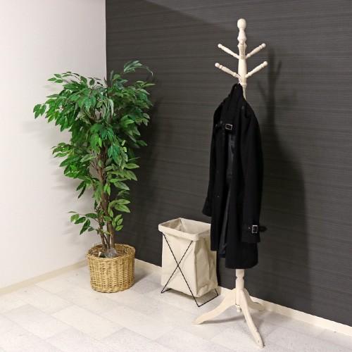 ポールハンガー アンティーク 木製 コートハンガー ハンガーラック