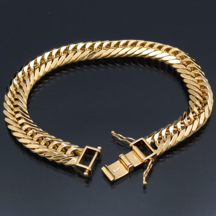 喜平ブレスレット 18金 8面トリプル K18ゴールド 50g-20cm 造幣局検定
