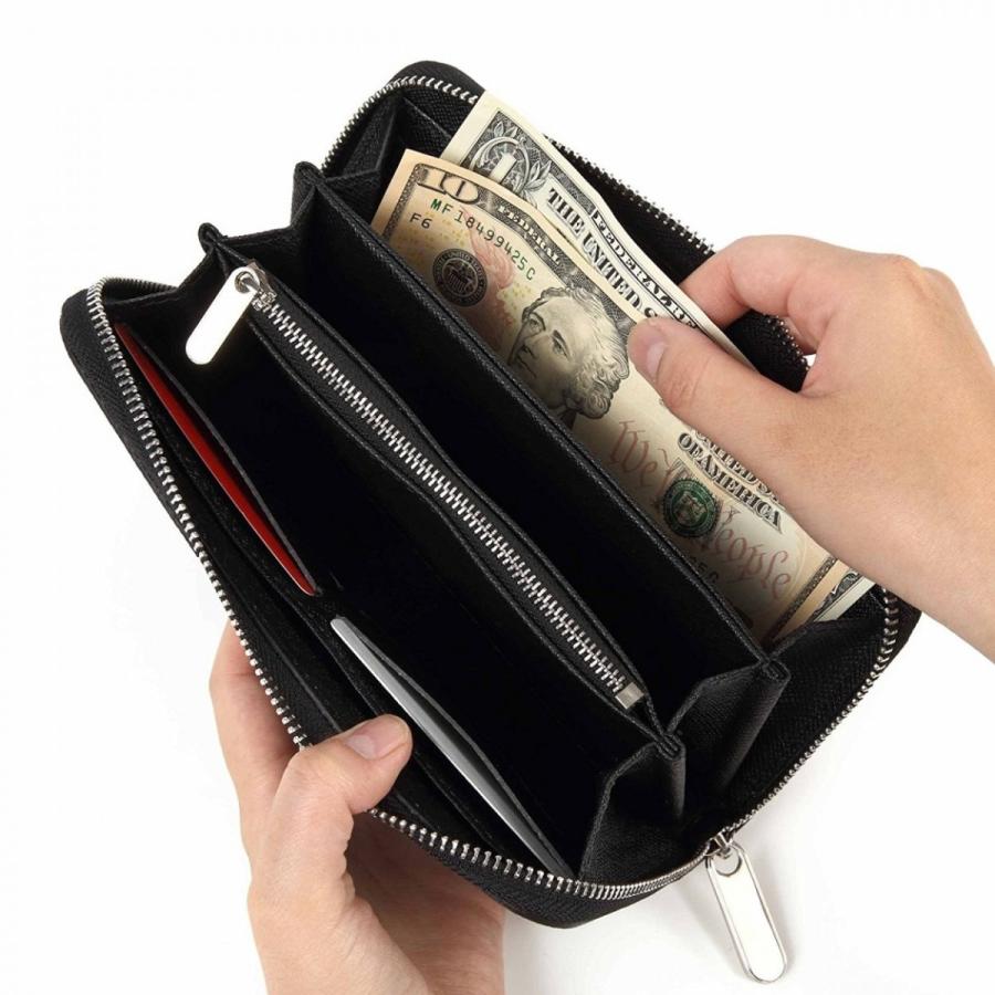 高級 メンズ 長財布 ラウンドファスナー ウォレット ギフト