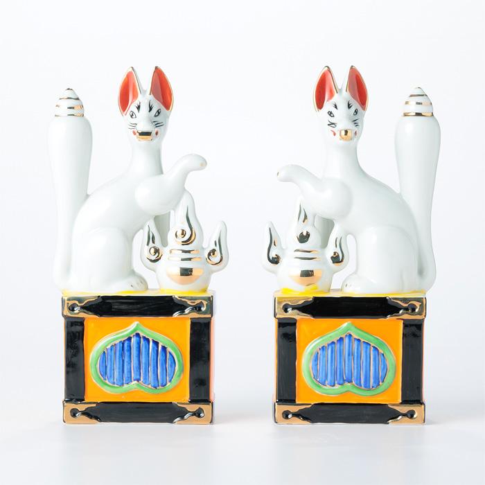 狐 神具 キツネ 稲荷 9寸 : 宮忠 - 通販 - Yahoo!ショッピング