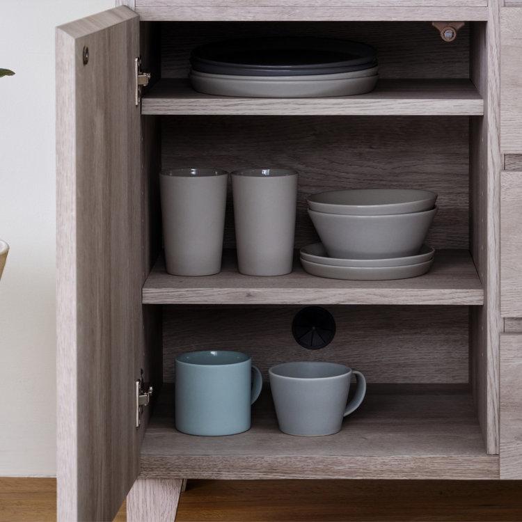 一生紀（ISSEIKI） キャビネット サイドボード 収納 棚 引き出し 扉