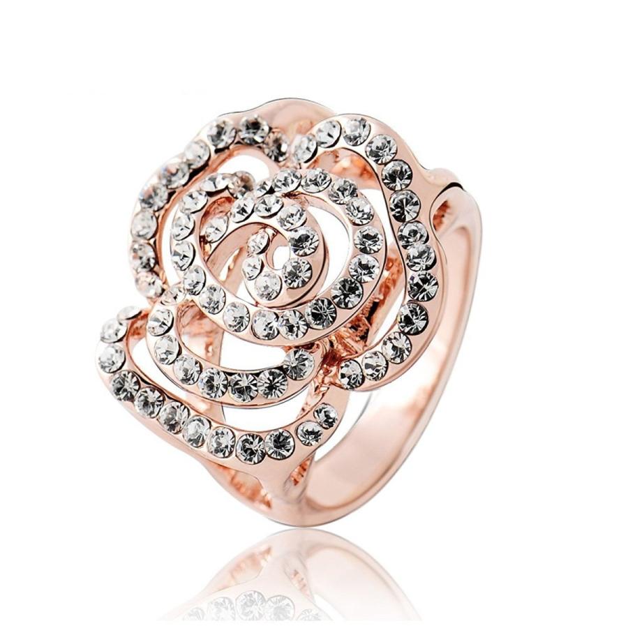 IUHA 18Kゴールドメッキ Piaget Roseピアジェ ローズ風バラデザイン