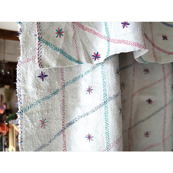 インド カンタ刺繍 パッチワーク/ラリーキルト 古布 ヴィンテージ