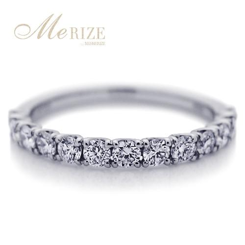 天然 ダイヤ 0.50ct ハーフ エタニティ リング K18 ゴールド各色