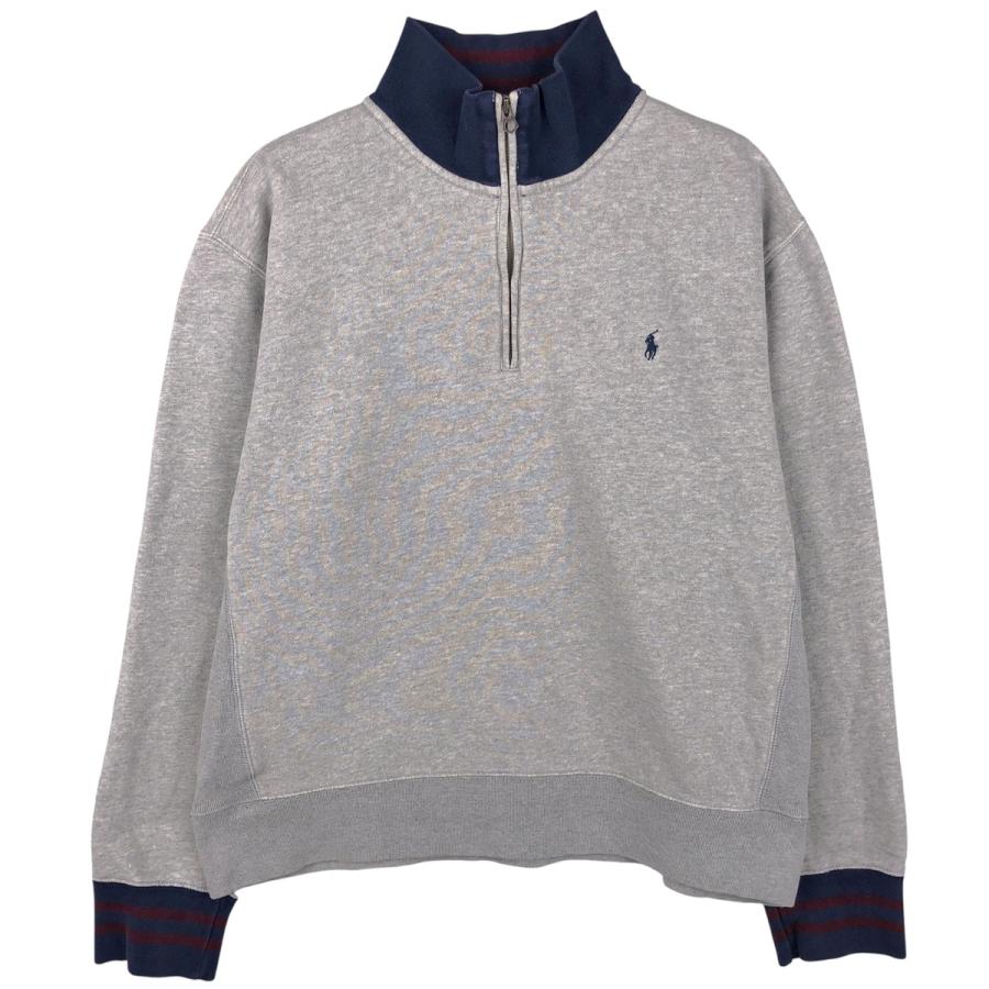 古着 ラルフローレン Ralph Lauren POLO by ハーフジップスウェット