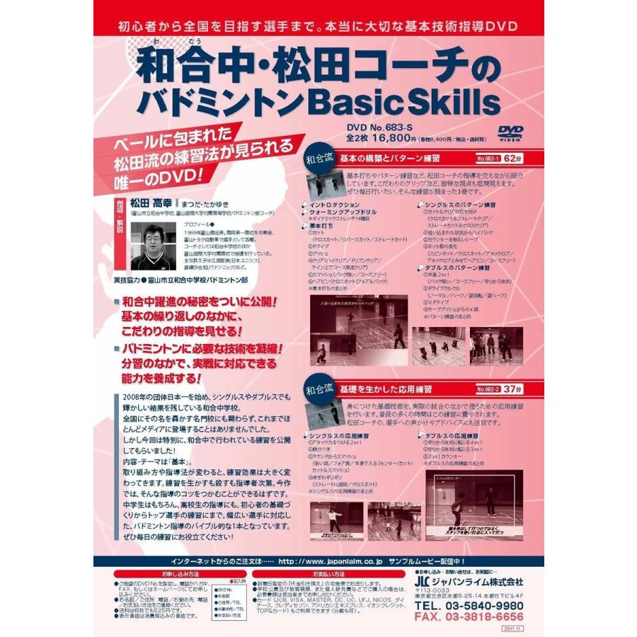ジャパンライム 和合中・松田コーチのバドミントン Basic Skills 松田