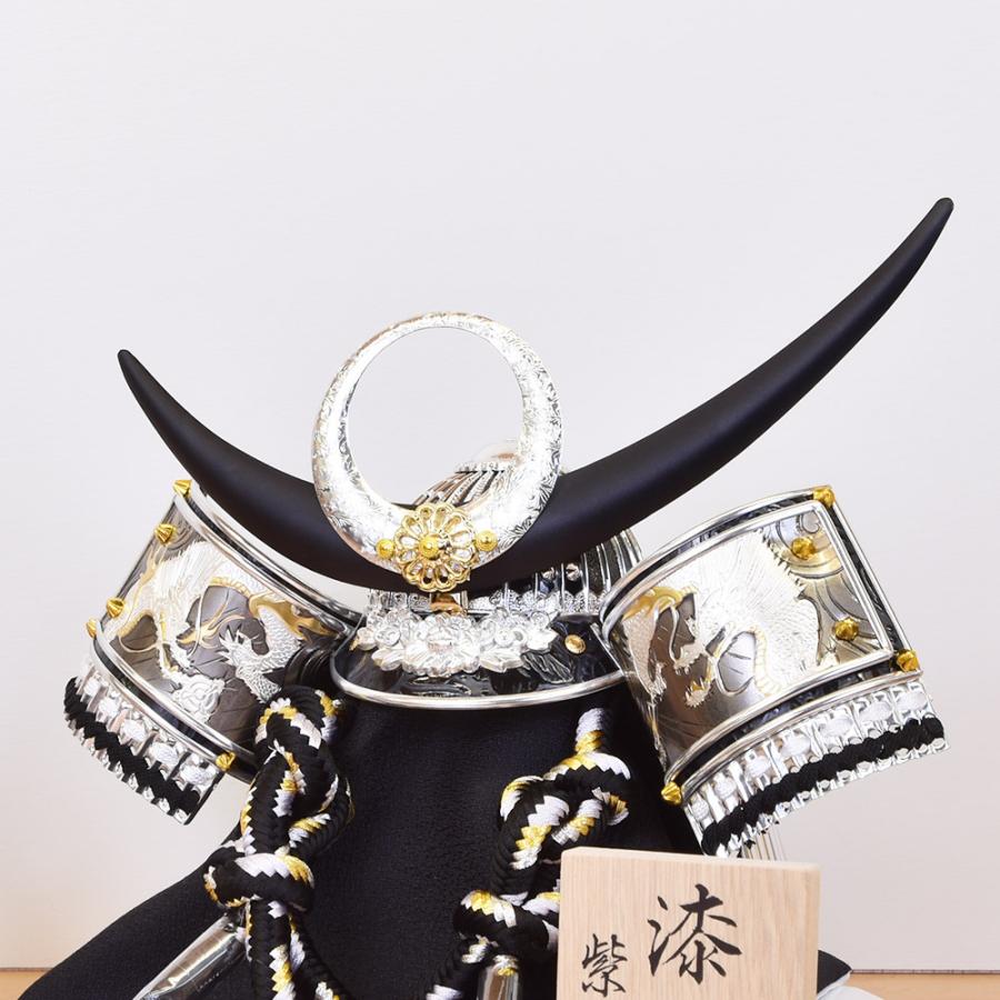 五月人形 久月 ミニ かぶと コンパクト 兜飾り 木目込み 青 緑 紫 横幅