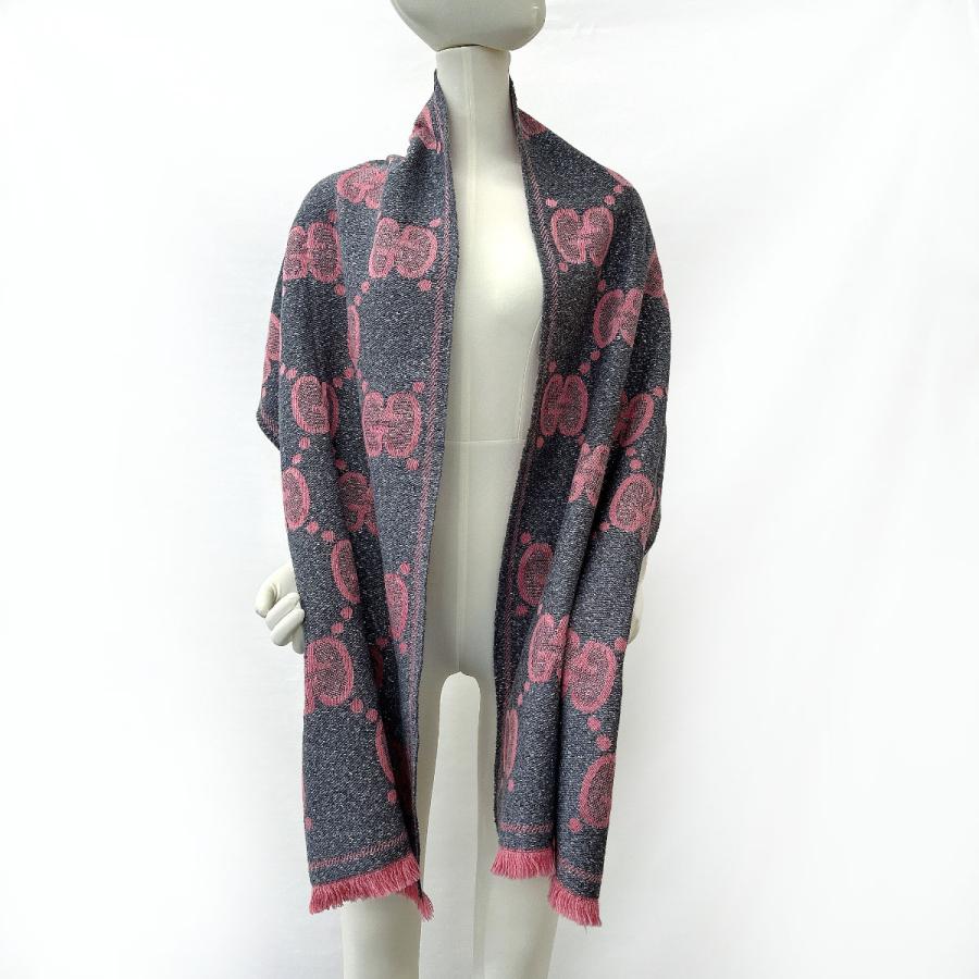 GUCCI（グッチ） マフラー ストール スカーフ 598993 GG ウール ラメ