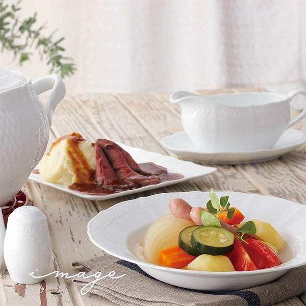 ノリタケ NORITAKE シェール ブラン 24cm ディーププレート 白い食器