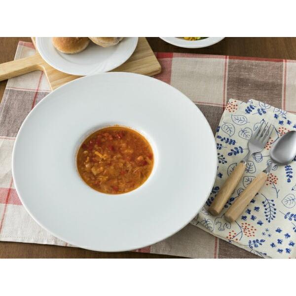 洋食器 ワイドリム 平型スープ皿 大皿 28.5cm 白い食器 日本製