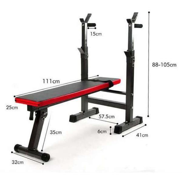バーベル台付☆プレスベンチ ベンチプレス/筋トレ□◇ : まつ - 通販
