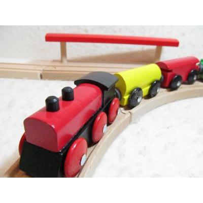 木のおもちゃ 木製 知育玩具 【MICKI】レールトイ 送料無料汽車セット