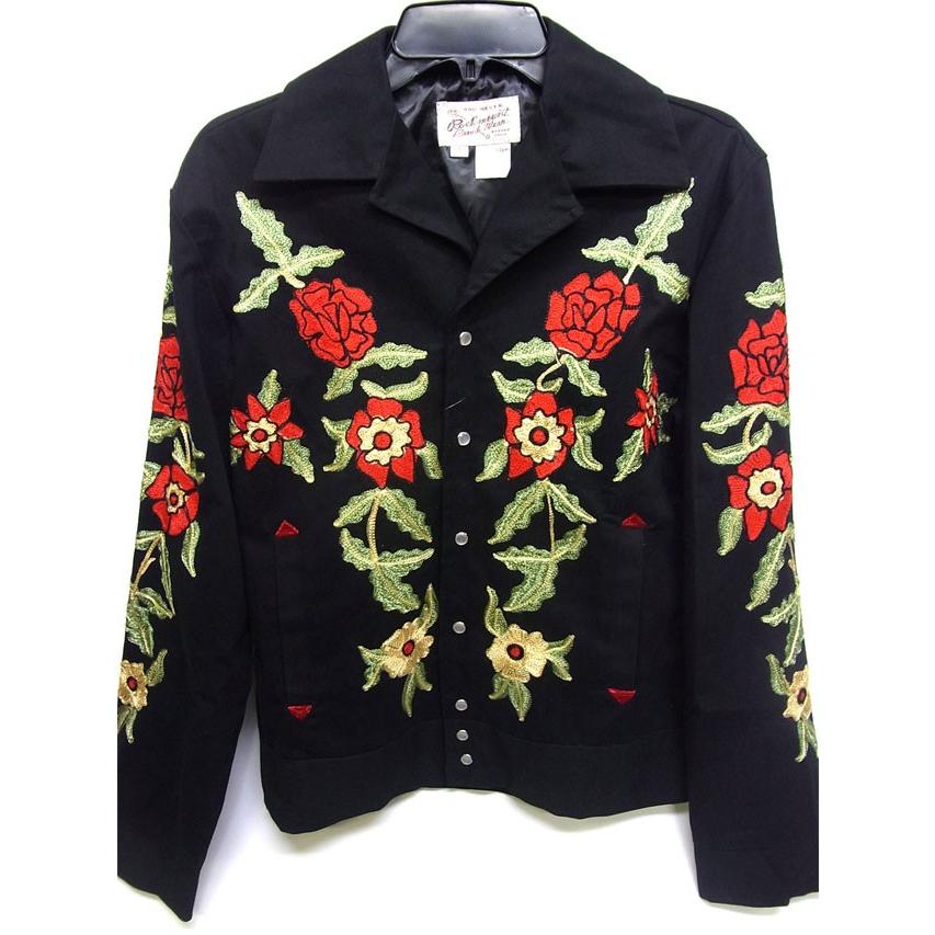 Rockmount(ロックマウント) メンズ フローラル刺繍 ギャバジン