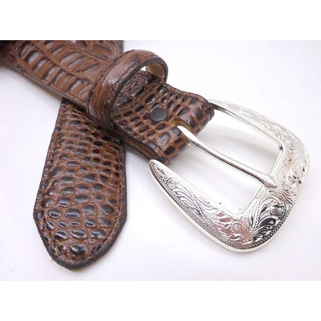 Tony lama アメリカ製 クロコダイル型押し 切り替え ステッチ