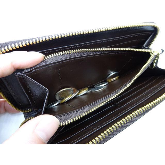 Inception 日本製 ホースハイド ラウンド ジップ ロング ウォレット
