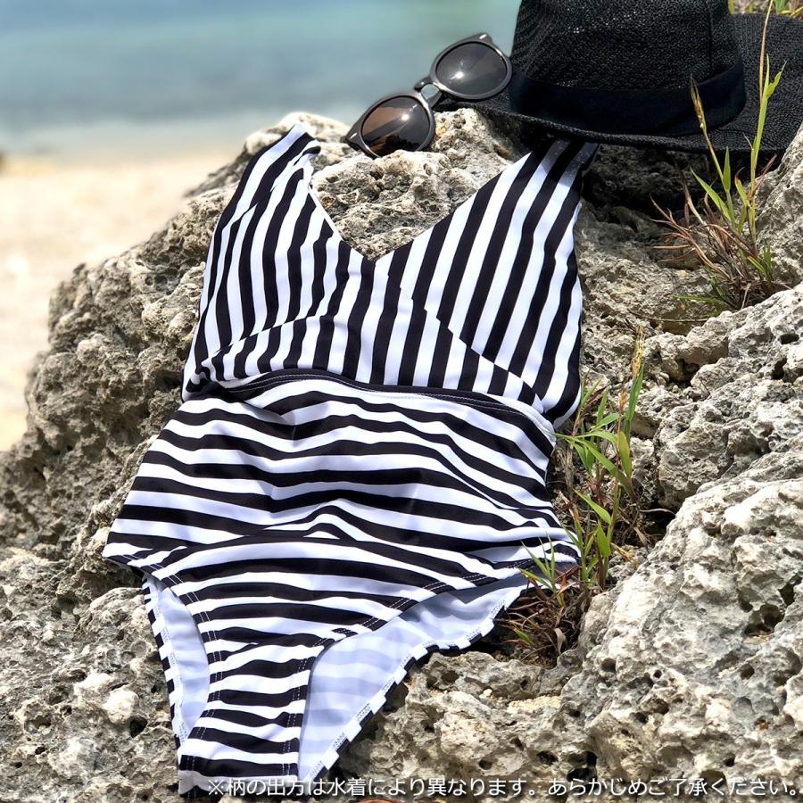 水着 ビキニ レディース ストライプ ワンピース セクシー 海外セレブ