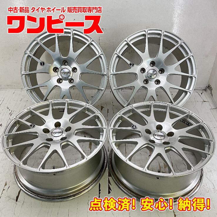 中古アルミホイール 4本セット 18×8J +45 5穴 PCD112 18インチ TWS