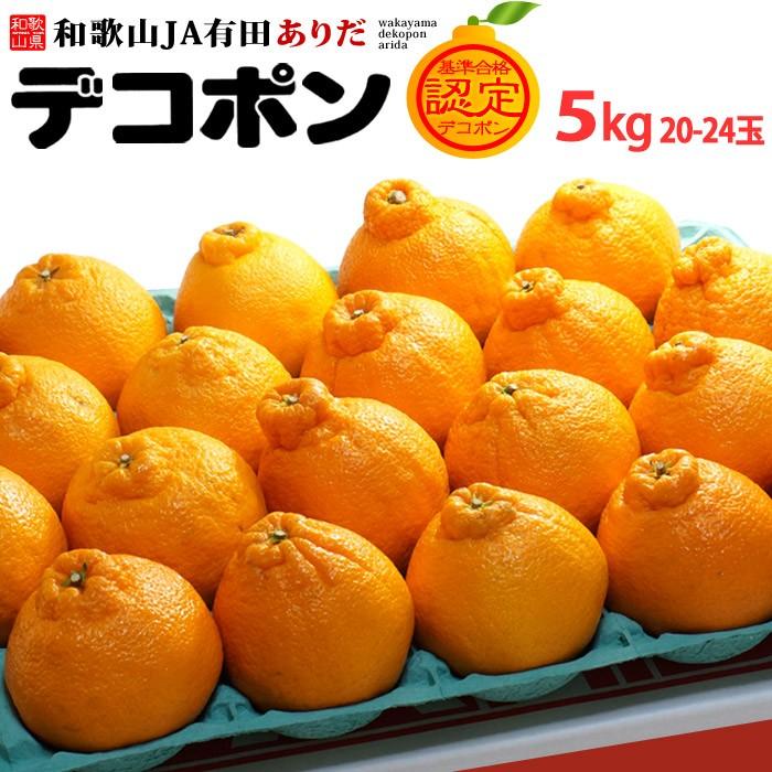 有田 デコポン (20-24玉/約5kg) 和歌山産 でこぽん 秀品 贈答 ギフト