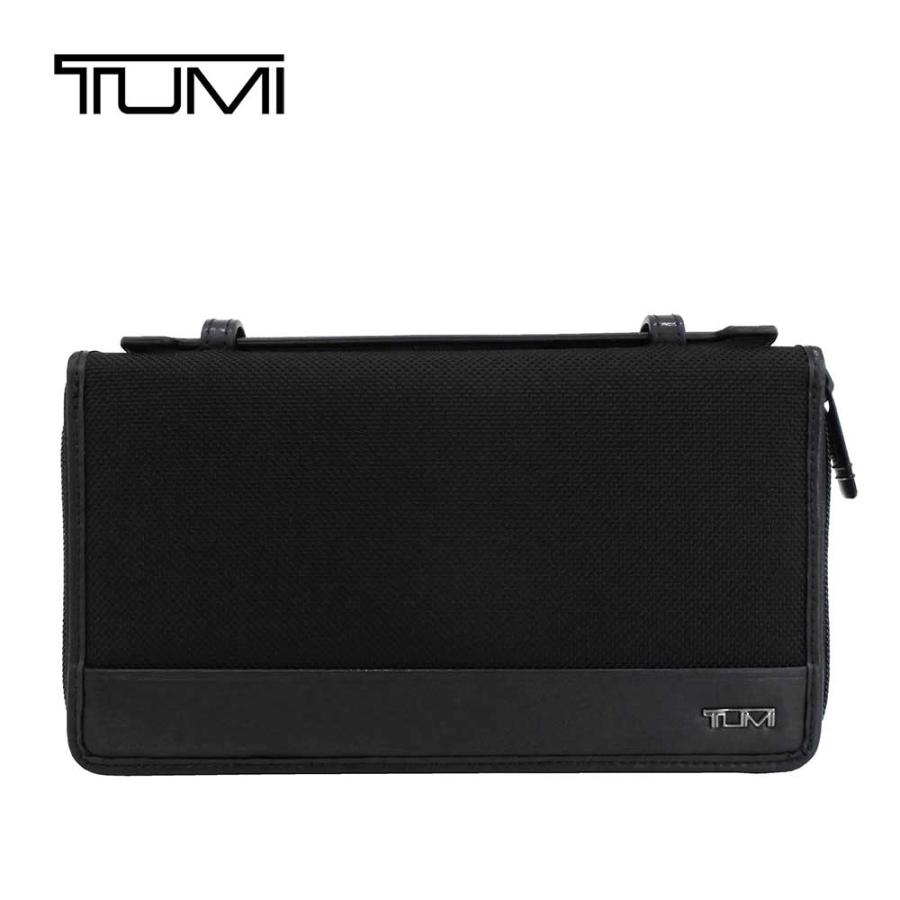 TUMI（トゥミ） 長財布 トラベルウォレット クラッチバッグ 本革 バリ