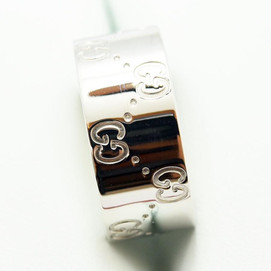 GUCCI（グッチ） リング アイコン 指輪 ワイド K18WG #19 約18.5号