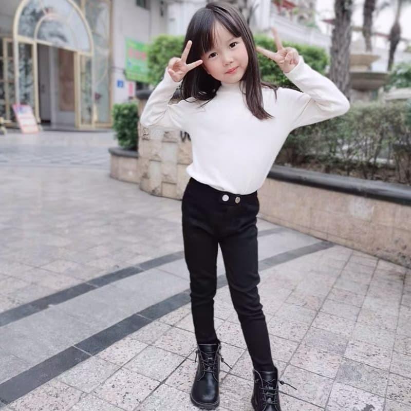 スキニーパンツ キッズ 韓国服 男の子 女の子 ストレッチ 長ズボン 黒