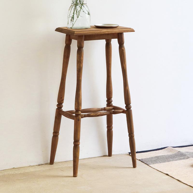 花瓶台 フラワースタンド 花台 木製 室内 アンティーク ハンドメイド