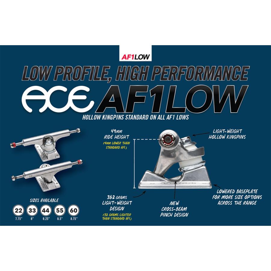 Ace（エース） ACE TRUCKS (エース トラック) AF1 LOW Polished 2個1