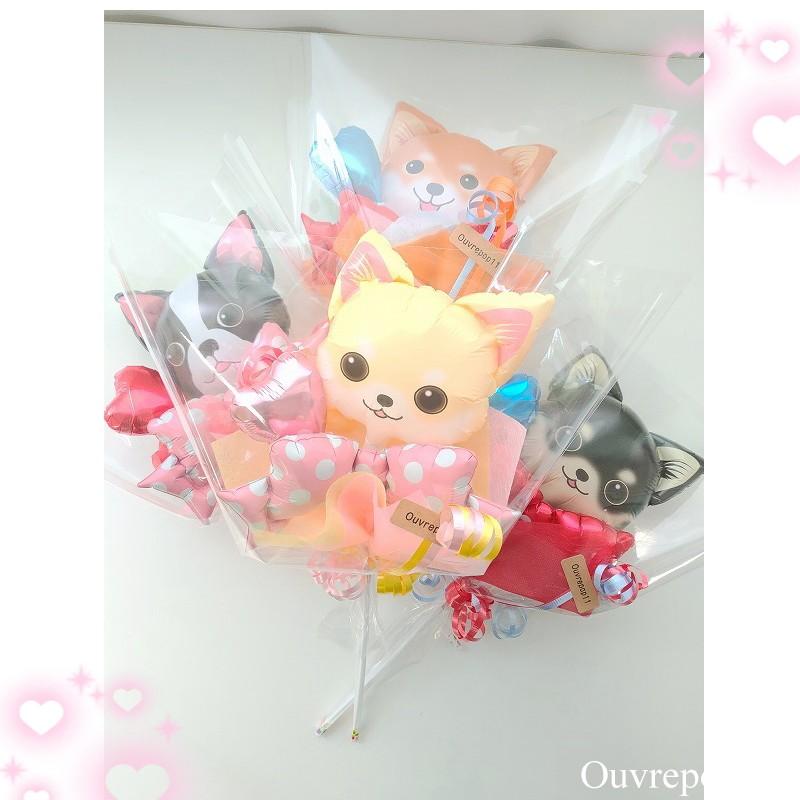 わんこ にゃんこ バルーン ブーケ ねこ ネコ 猫 いぬ 犬 イヌ CATS DOG