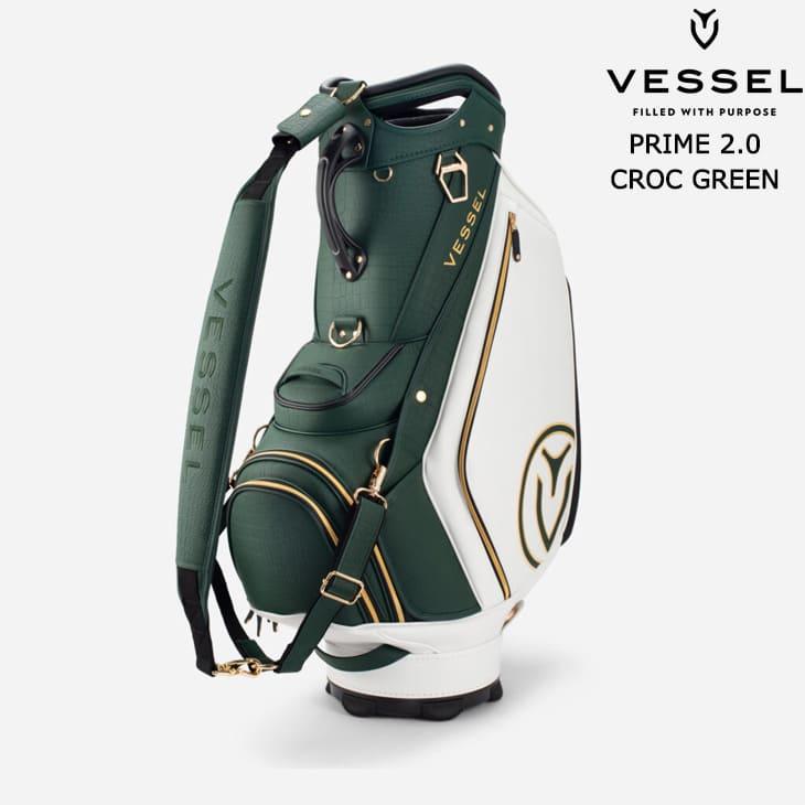 VESSEL ベゼル PRIME 2.0 CROC GREEN(LTD)キャディバッグ 10型 6分割