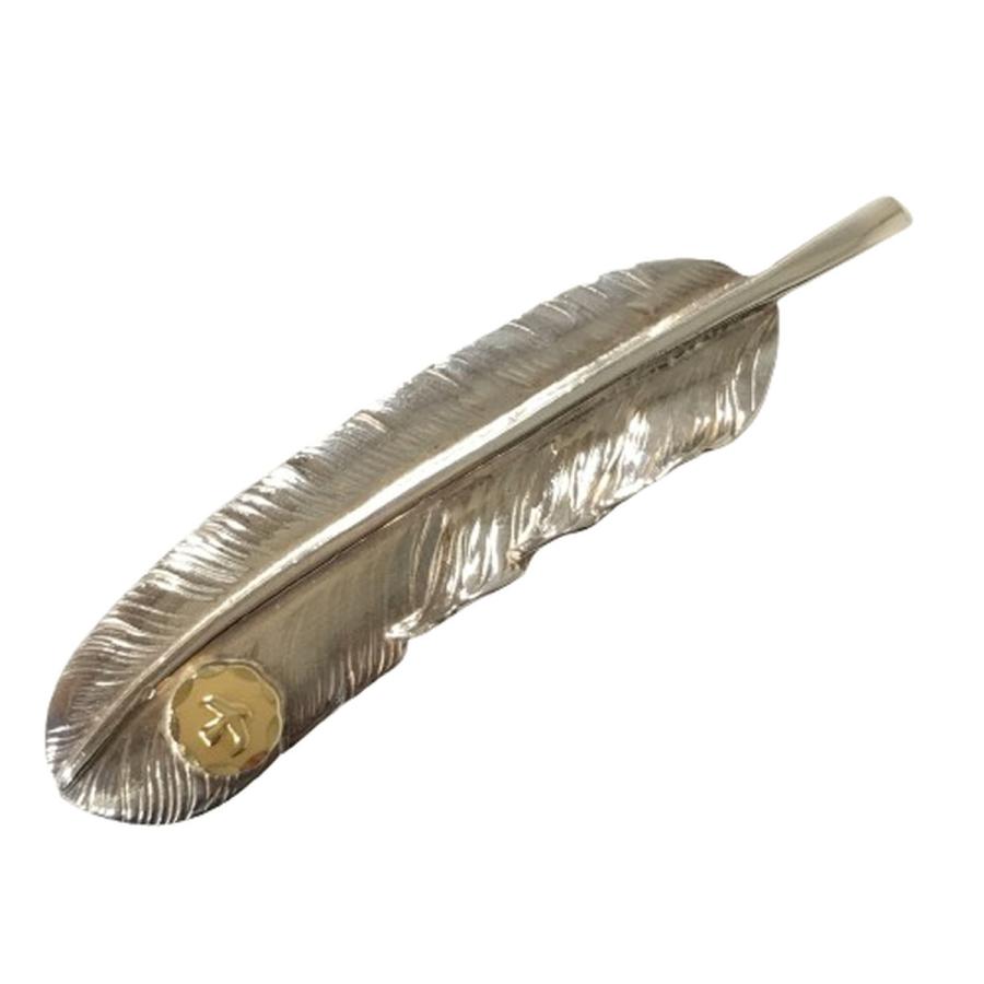 goro's ゴローズ 金メタル付特大フェザー 現行 タタキ金メタル 左向き