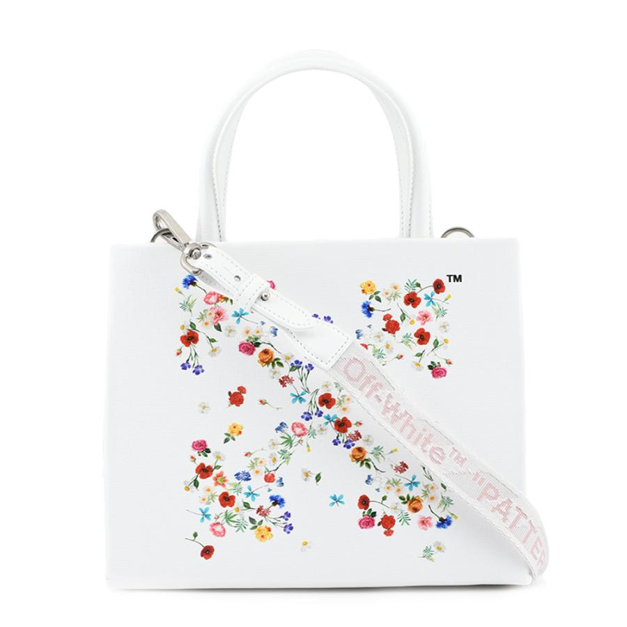 OFF-WHITE オフホワイト レザーバッグ フラワーズアロー ミニ