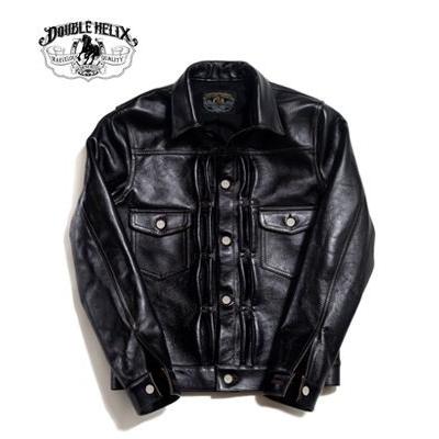 ダブルヘリックス 2ndタイプ 茶芯 レザージャケット DOUBLE HELIX