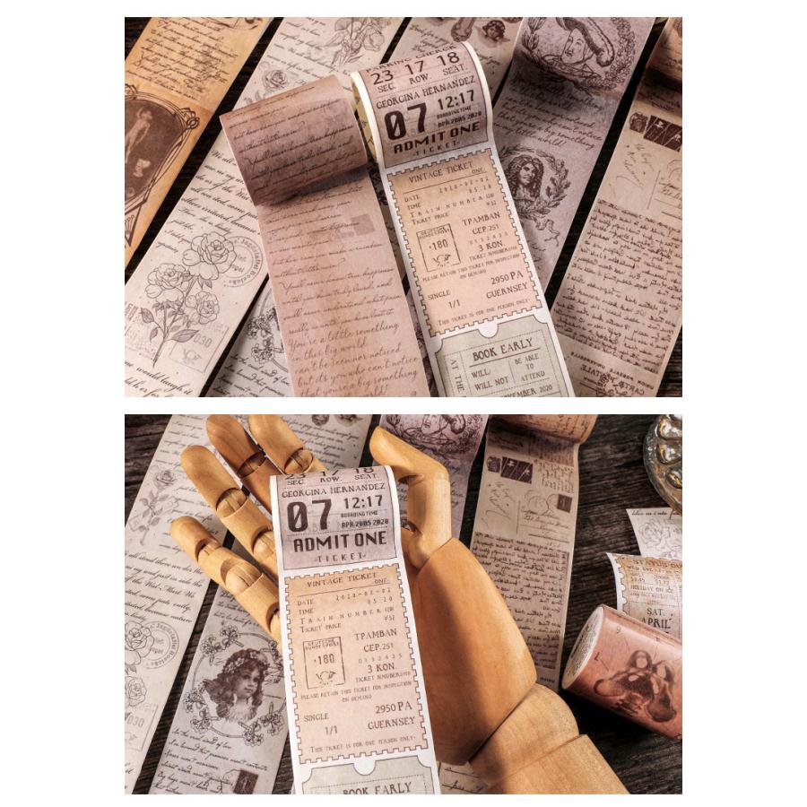 即日出荷 海外 マスキングテープ 珍しい ◇幅5cm 15種類◇ 透ける 英語