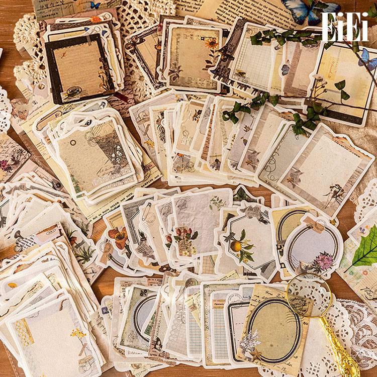 おしゃれな 海外 便箋 メモパッド コラージュ素材 ヴィンテージ