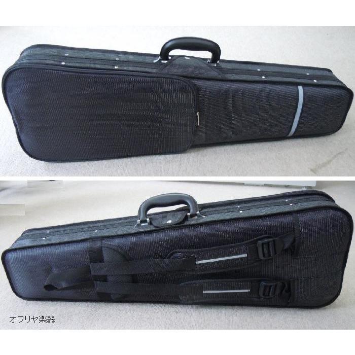 バイオリンケース 本革の持ち手・水玉模様 3/4サイズ 1/4サイズ