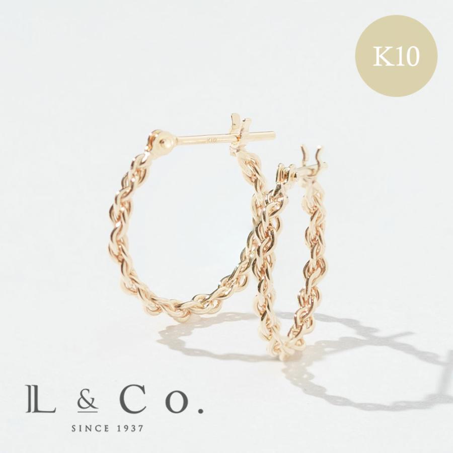 Jewel closet by L&Co. ピアス レディース K10 10金 イエローゴールド