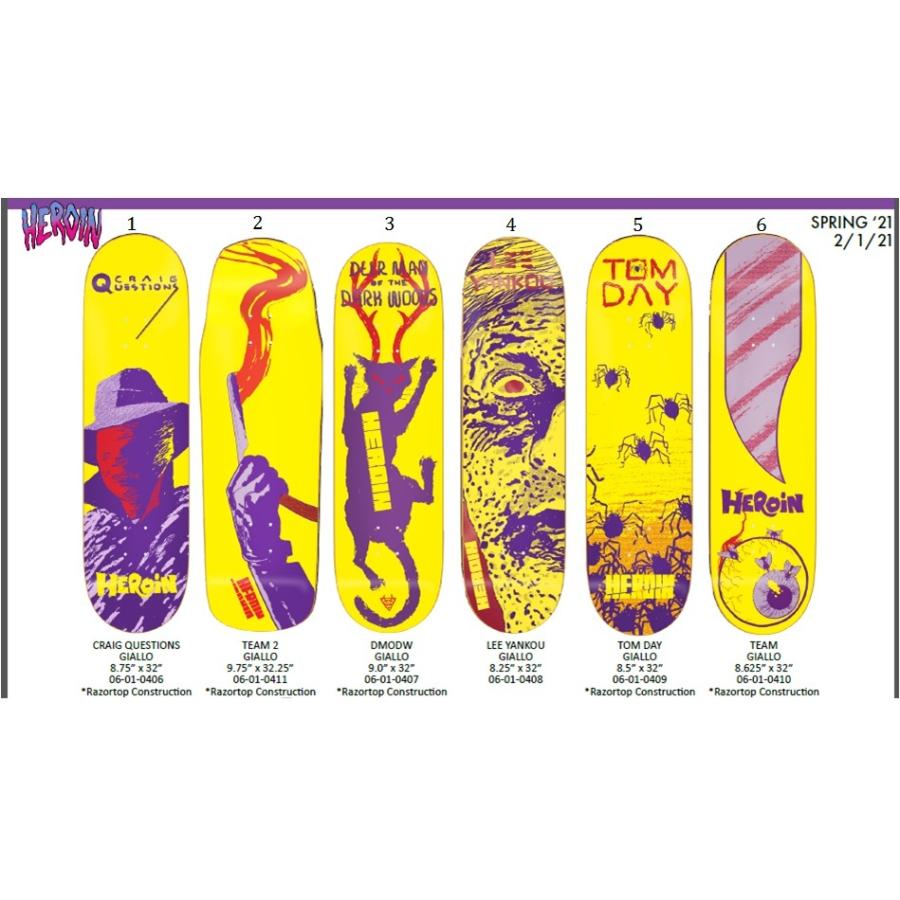 HEROIN ジェイソン ヘロイン SKATEBOARD スケートボード スケボー