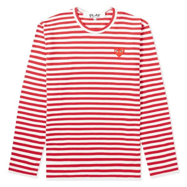 PLAY COMME des GARCONS プレイ コムデギャルソン ロンT ボーダー