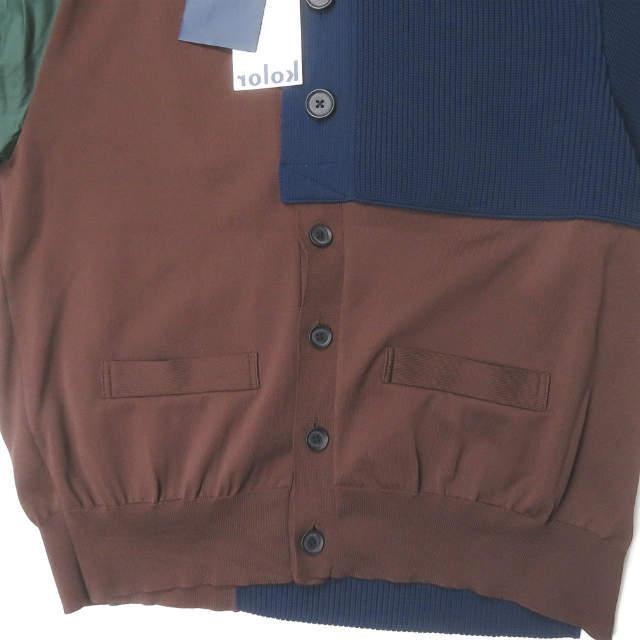 新品 kolor カラー 21SS 強撚天竺 S/S KNIT ドッキングニット