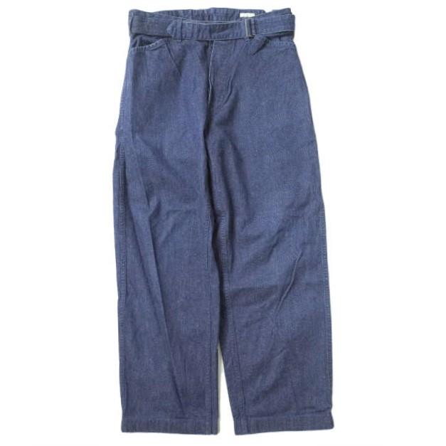 COMOLI コモリ 日本製 BELTED DENIM PANTS ベルテッドデニムパンツ I01