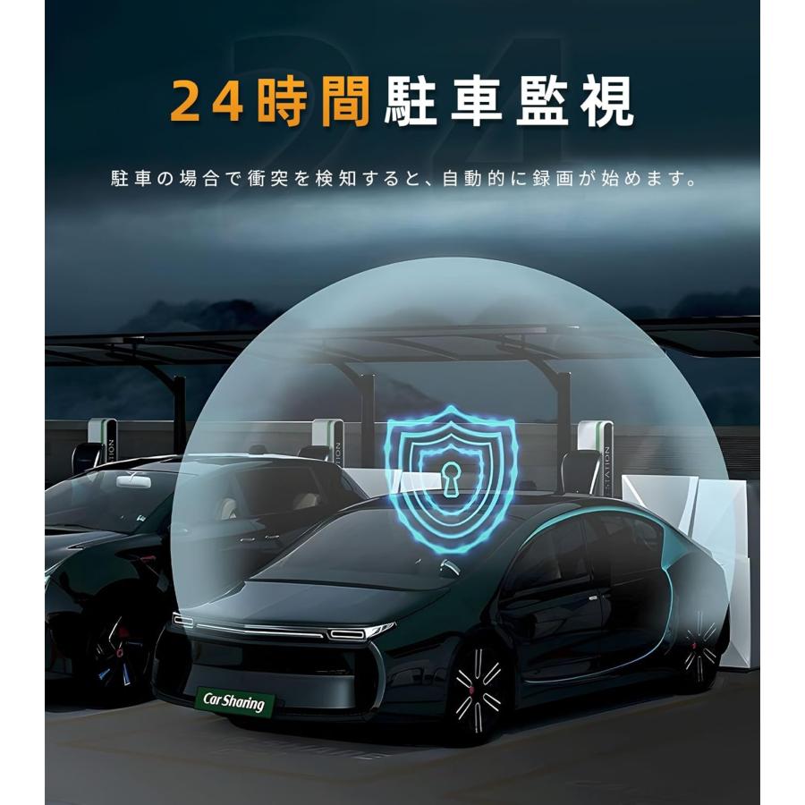 ドライブレコーダー ミラー型 2025新モデル 64GB SDカード 4K画質・12
