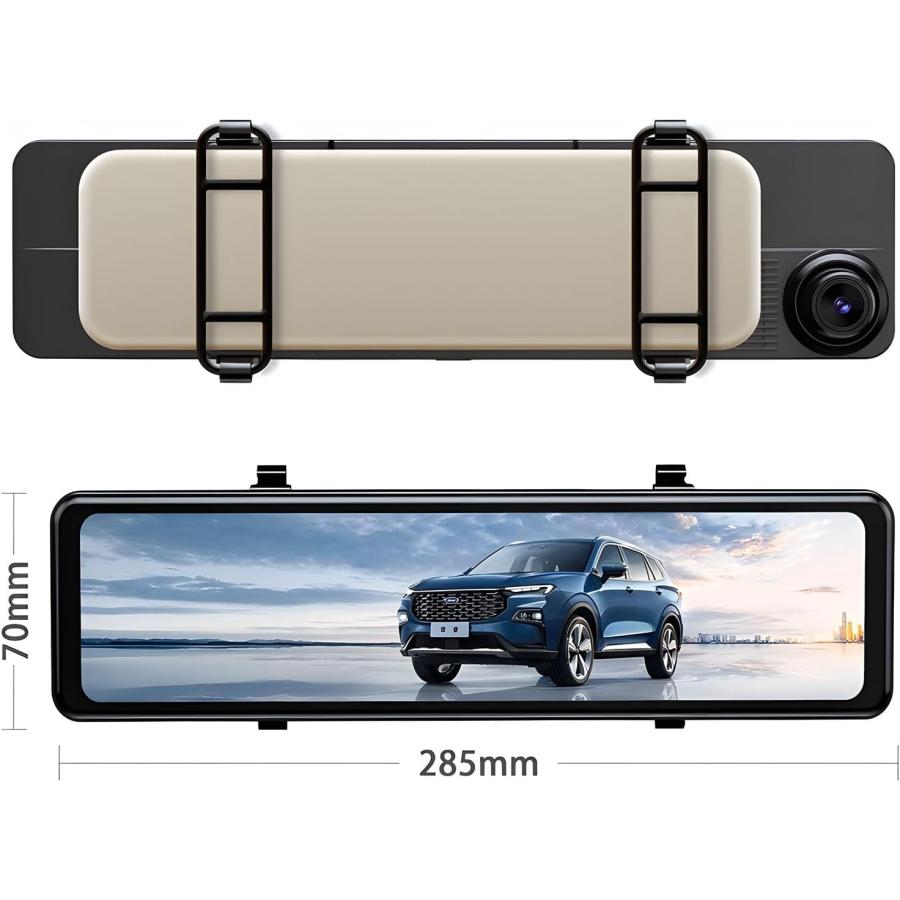 ドライブレコーダー ミラー型 2025新モデル 64GB SDカード 4K画質・12